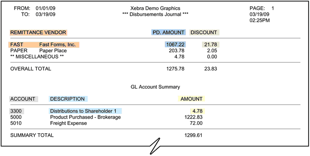 disbursement journal copy